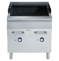Electrolux Stoomgrill | e-XP 900 | Elektrisch | Oppervlak 631x640 (Gietijzer) | 15kW (400V) | Uitneembare Waterladen | 800x930x850/900(h)mm