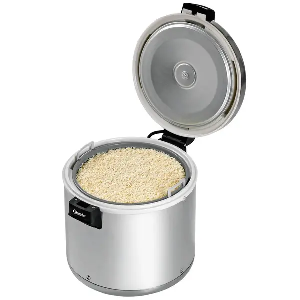 Rijstverwarmer | RVS | 8.5kg/21L Gekookte Rijst | 65°C | 0.11kW (230V) | 400x465x395(h)mm