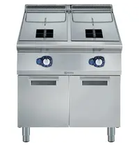 Electrolux Friteuse | e-XP 900 | Gas | 15+15L | 120°C/190°C | 28kW | Piëzo Ontsteking | Aftapkranen | 800x930x850/900(h)mm