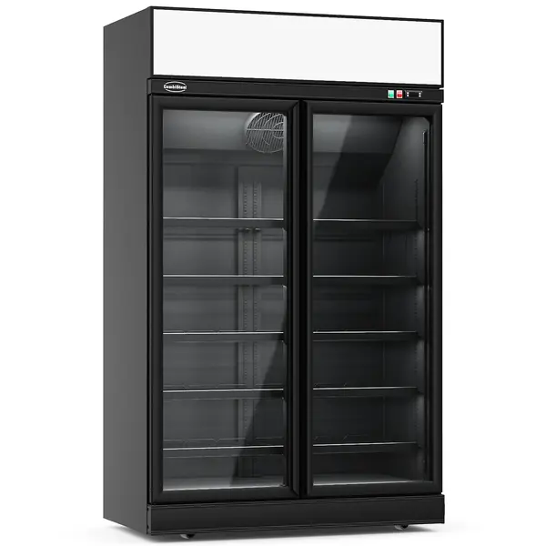 Koelkast | INS | 1000L | Zwart | 0°C/+10°C | Geforceerd | Draaideuren | Wielen (Geremd) | 1235x710x2092(h)mm