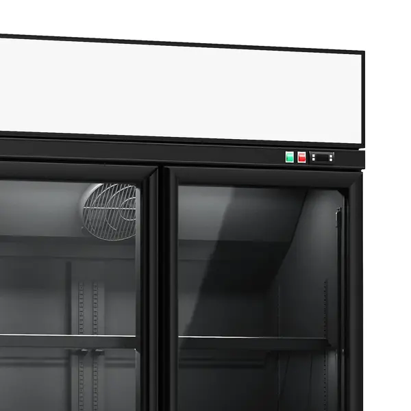 Koelkast | INS | 1000L | Zwart | 0°C/+10°C | Geforceerd | Draaideuren | Wielen (Geremd) | 1235x710x2092(h)mm