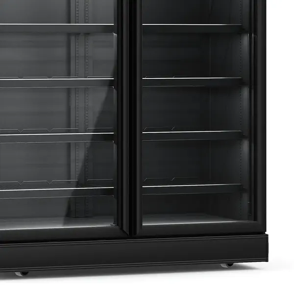 Koelkast | INS | 1000L | Zwart | 0°C/+10°C | Geforceerd | Draaideuren | Wielen (Geremd) | 1235x710x2092(h)mm
