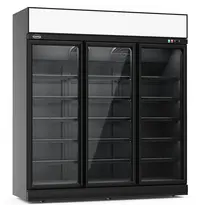CombiSteel Koelkast | INS | 1530L | Zwart | 0°C/+10°C | Geforceerd | Draaideuren | Wielen (Geremd) | 1880x710x2092(h)mm 
