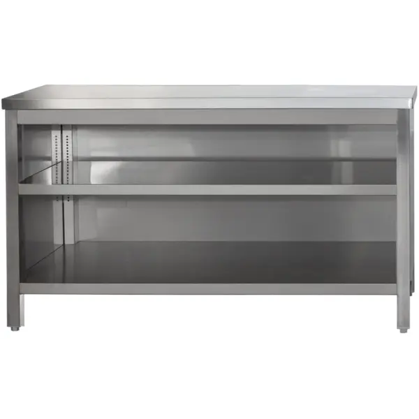 Werkbank | RVS | Open vak | Diepte 600 | Hoogte 850/885 | Breedte 400-2900