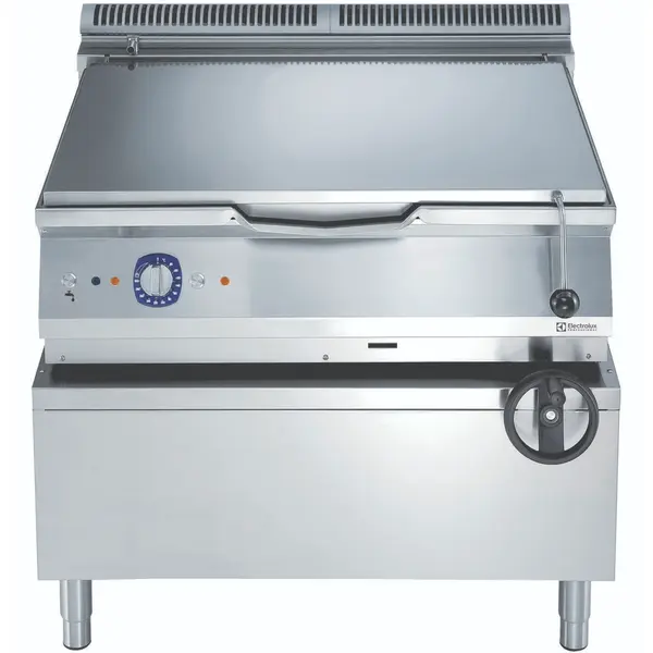 Kantelbare Braadpan | e-XP 900 | Gas | 80L | 80°C/300°C | 21kW/0.1kW (230V) | Piëzo Ontsteking | Vulkraan | 800x930x850/900(h)mm