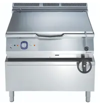 Electrolux Kantelbare Braadpan | e-XP 900 | Gas | 100L | 80°C/300°C | 27kW/0.1kW (230V) | Piëzo Ontsteking | Vulkraan | 1000x930x850/900(h)mm