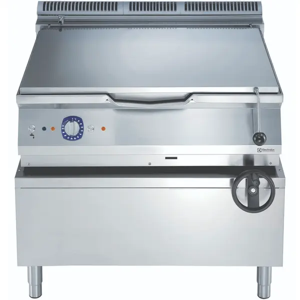 Kantelbare Braadpan | e-XP 900 | Gas | 100L | 80°C/300°C | 27kW/0.1kW (230V) | Piëzo Ontsteking | Vulkraan | 1000x930x850/900(h)mm