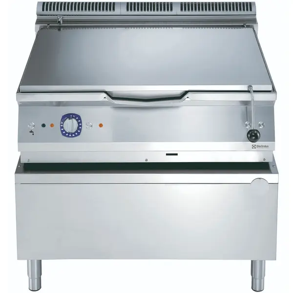Kantelbare Braadpan | e-XP 900 | Gas | 100L | 80°C/300°C | 27kW/0.1kW (230V) | Piëzo Ontsteking | Vulkraan | 1000x930x850/900(h)mm