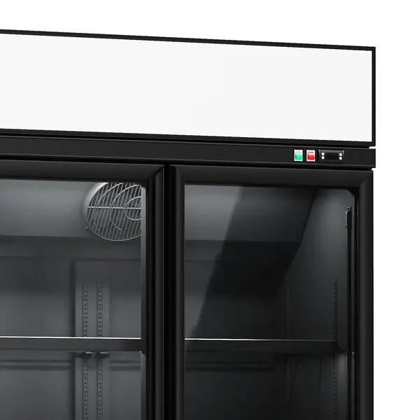 Vrieskast | INS | 960L | Zwart | -18°C/-22°C | Geforceerd | Draaideuren | Wielen (Geremd) | 1253x710x2092(h)mm