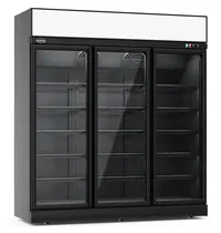 CombiSteel Vrieskast | INS | 1480L | Zwart | -18°C/-22°C | Geforceerd | Draaideuren | Wielen (Geremd) | 1880x710x2092(h)mm 