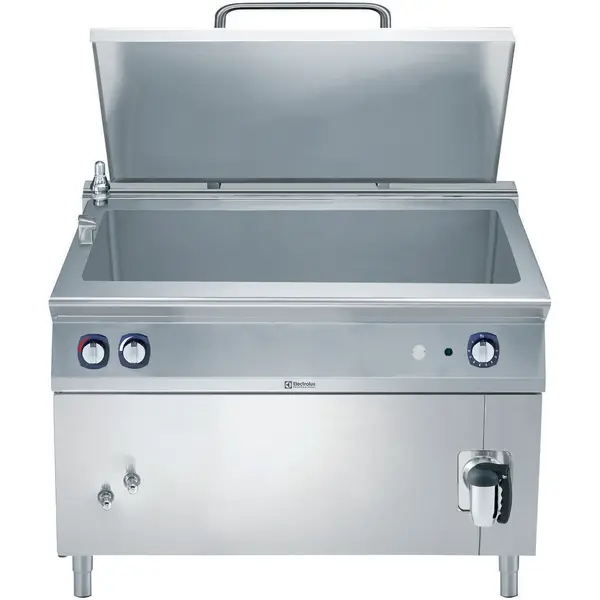 Kookketel | e-XP 900 | Elektrisch | 240L | Indirecte Verhitting | 24kW (400V) | Vulkraan (Warm/Koud) + Aftapkraan | 1200x930x850/900(h)mm