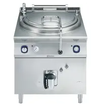 Electrolux Kookketel | e-XP 900 | Gas | 100L | Indirecte Verhitting | 21kW/0.1kW (230V) | Piëzo Ontsteking | Vulkraan (Warm/Koud) + Aftapkraan | 800x930x850/900(h)mm