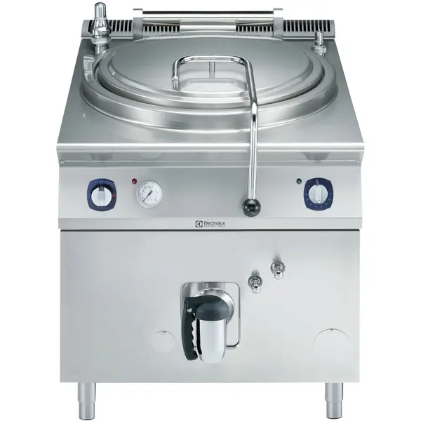 Kookketel | e-XP 900 | Gas | 100L | Indirecte Verhitting | 21kW/0.1kW (230V) | Piëzo Ontsteking | Vulkraan (Warm/Koud) + Aftapkraan | 800x930x850/900(h)mm
