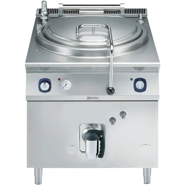 Kookketel | e-XP 900 | Gas | 150L | Indirecte Verhitting | 24kW/0.1kW (230V) | Piëzo Ontsteking | Vulkraan (Warm/Koud) + Aftapkraan | 800x930x850/900(h)mm