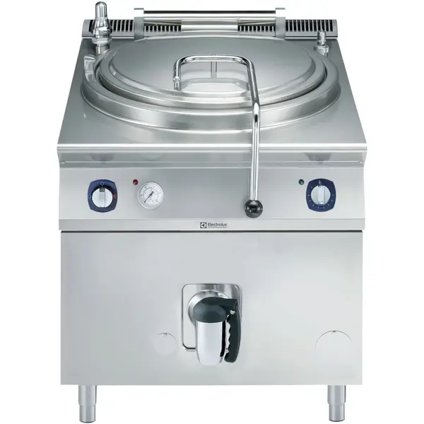 Kookketel | e-XP 900 | Gas | 150L | Indirecte Verhitting | 24kW/0.1kW (230V) | Piëzo Ontsteking | Vulkraan (Warm/Koud) + Aftapkraan | 800x930x850/900(h)mm