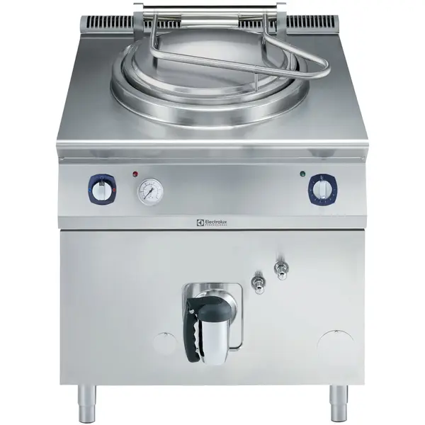 Kookketel | e-XP 900 | Gas | 60L | Indirecte Verhitting | 14kW/0.1kW (230V) | Piëzo Ontsteking | Vulkraan (Warm/Koud) + Aftapkraan | 800x930x850/900(h)mm