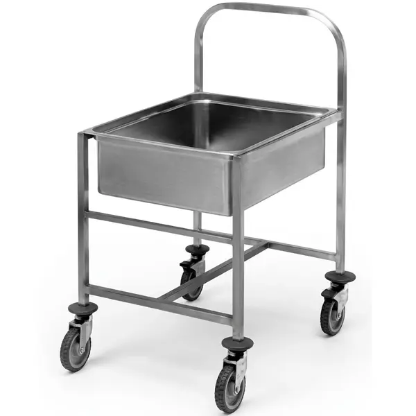 Opvangtrolley | Electrolux Frietsnijders 1500kg/u / Groentesnijders 2500kg/u & 4000kg/u | Wielen (Geremd) | 560x690x700(h)mm