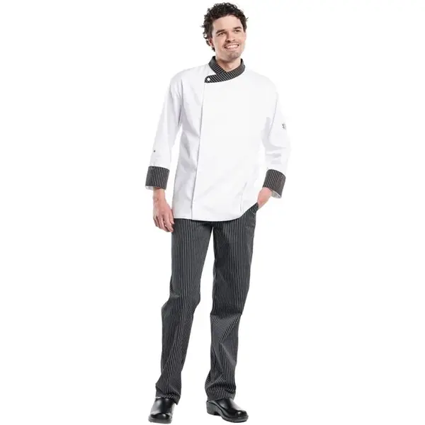 Koksbroek | LIGNE NOIR | Polyester/Katoen | Zwart/Wit