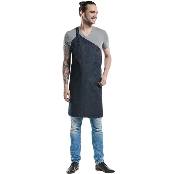 Halterschort | Katoen | Blauw | 850x850mm