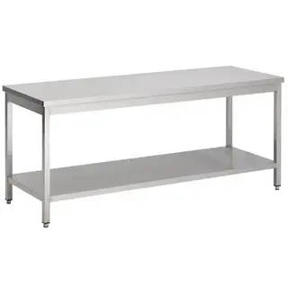 RVS Werktafels met Bodemschap 800 Diep