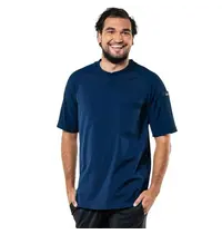 Chaud Devant T-shirts | VALENTE UFX | Polyester/Katoen | Donkerblauw | Korte Mouw 
