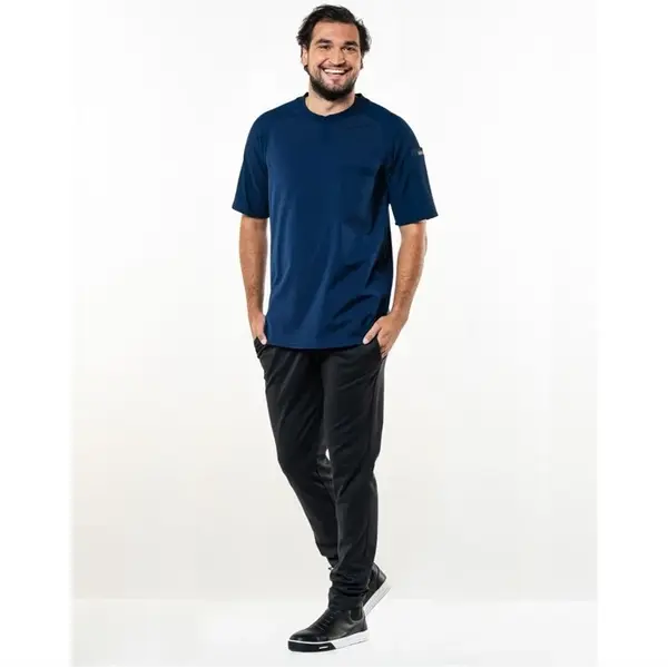 T-shirts | VALENTE UFX | Polyester/Katoen | Donkerblauw | Korte Mouw