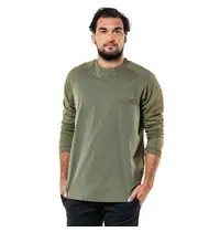 Chaud Devant T-shirts | VALENTE UFX | Polyester/Katoen | Groen | Lange Mouw