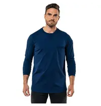 Chaud Devant T-shirts | VALENTE UFX | Polyester/Katoen | Donkerblauw | Lange Mouw 