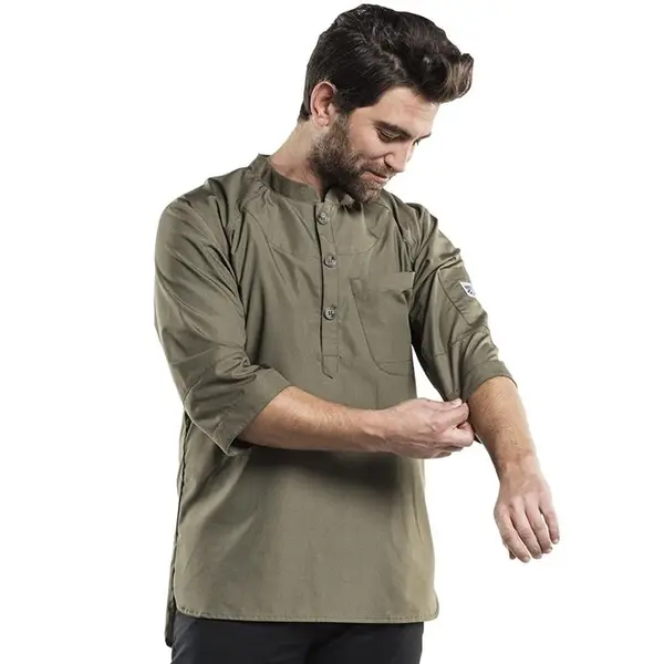 Koksbuis | BUJUTSU | Polyester/Katoen | Groen | 3/4 Mouw | Unisex