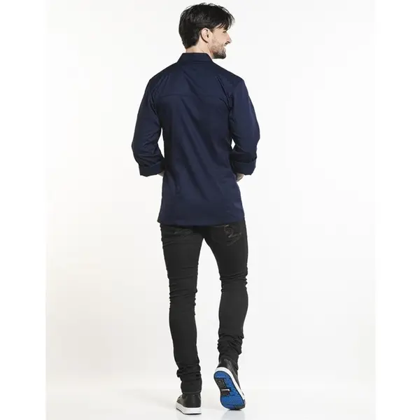 Koksbuis | SALERNO | Polyester/Katoen | Donkerblauw | Lange Mouw