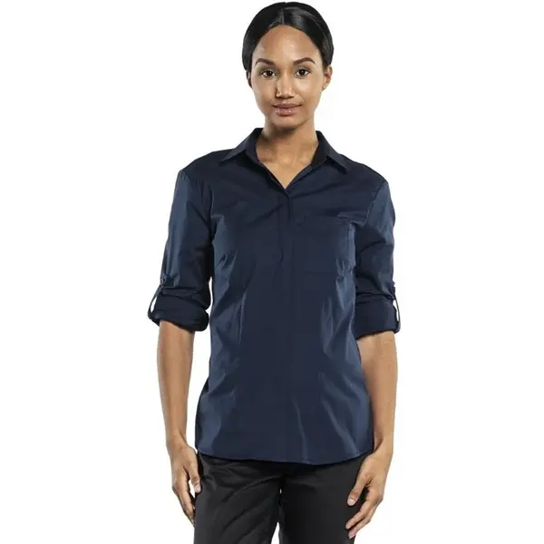 Horecabloes | UFX | Polyester/Katoen | Donkerblauw | Lange Mouw