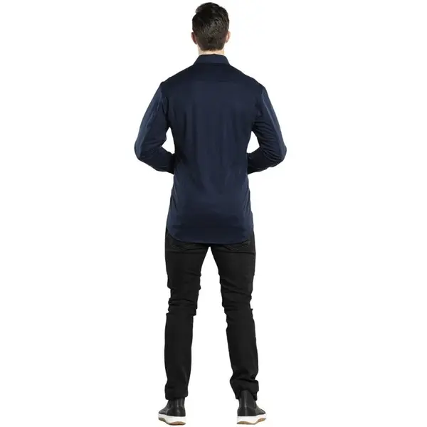 Horecaoverhemd | UFX | Polyester/Katoen | Donkerblauw | Lange Mouw
