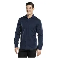 Chaud Devant Horecaoverhemd | UFX | Polyester/Katoen | Donkerblauw | Lange Mouw