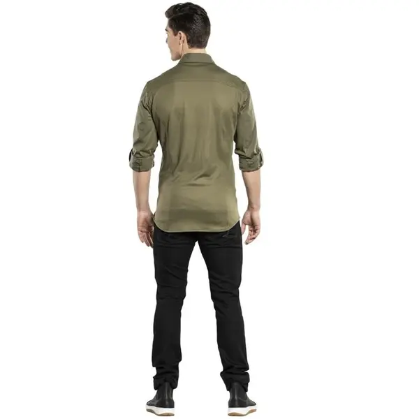 Horecaoverhemd | UFX | Polyester/Katoen | Donkergroen | Lange Mouw