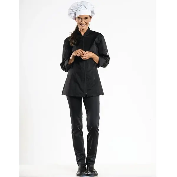 Koksbuis | MONZA | Polyester/Katoen | Zwart | Lange Mouw