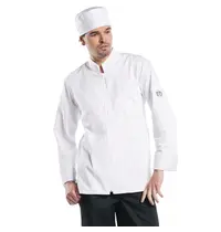 Chaud Devant Koksbuis | MONZA | Polyester/Katoen | Wit | Lange Mouw