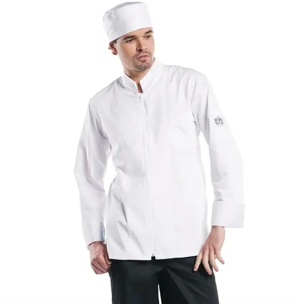 Koksbuis | MONZA | Polyester/Katoen | Wit | Lange Mouw