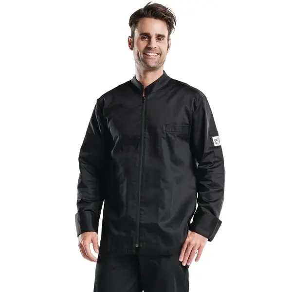 Koksbuis | MONZA | Polyester/Katoen | Zwart | Lange Mouw