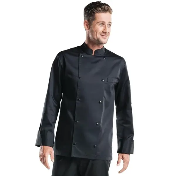 Koksbuis | ROMA | Polyester/Katoen | Zwart | Lange Mouw