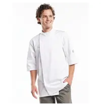 Chaud Devant Koksbuis | BACIO | Polyester/Katoen | Wit | Korte Mouw | Maat XXL