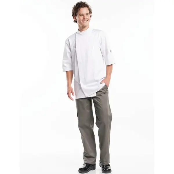 Koksbuis | BACIO | Polyester/Katoen | Wit | Korte Mouw | Maat XXL