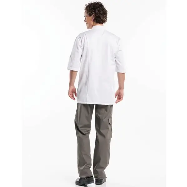 Koksbuis | BACIO | Polyester/Katoen | Wit | Korte Mouw | Maat XXL