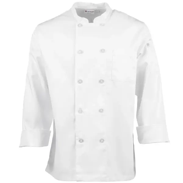 Koksbuis | LE MANS | Polyester/Katoen | Wit | Lange Mouw | Unisex
