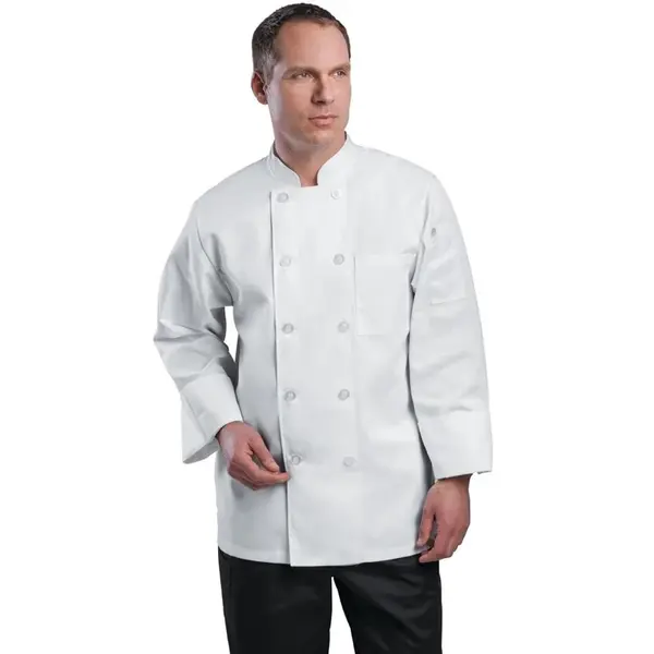 Koksbuis | LE MANS | Polyester/Katoen | Wit | Lange Mouw | Unisex