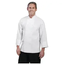 ChefWorks Koksbuis | LE MANS | Polyester/Katoen | Wit | Lange Mouw | Unisex