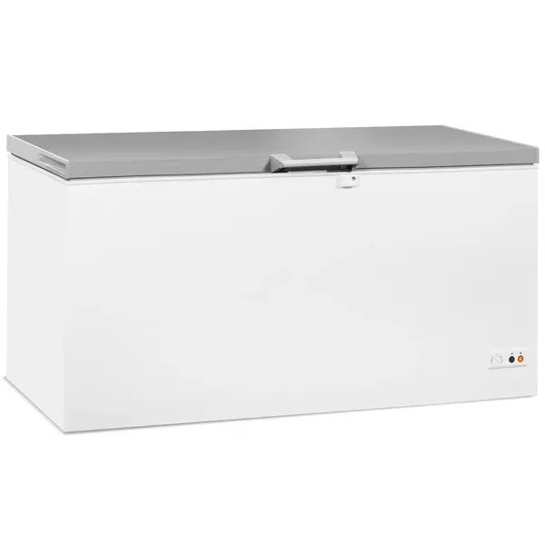 Vrieskist | 572L | Wit/RVS | -18°C/-24°C | Statisch | Kanteldeksel | 1775x743x840(h)mm