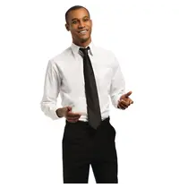 ChefWorks Horecaoverhemd | UNIFORM WORKS | Polyester/Katoen | Wit | Lange Mouw | Unisex | Maat S
