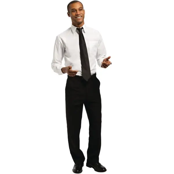 Horecaoverhemd | UNIFORM WORKS | Polyester/Katoen | Wit | Lange Mouw | Unisex | Maat S