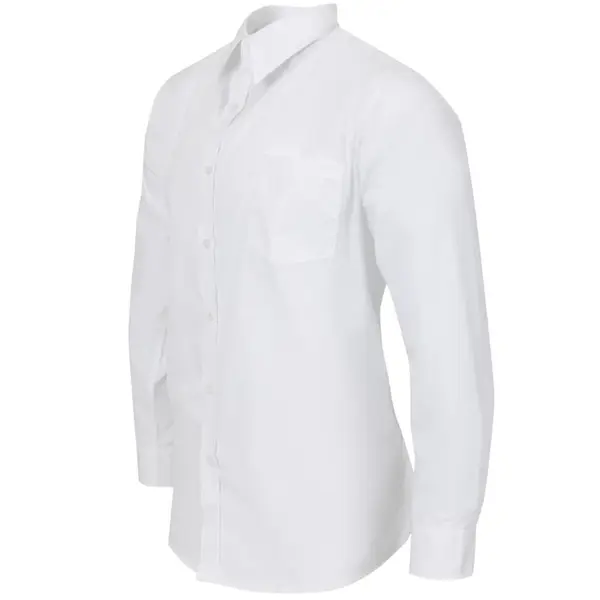 Horecaoverhemd | UNIFORM WORKS | Polyester/Katoen | Wit | Lange Mouw | Unisex | Maat S