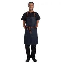 ChefWorks Halterschort | URBAN MEMPHIS | Katoen | Donkerblauwe | 865x760mm